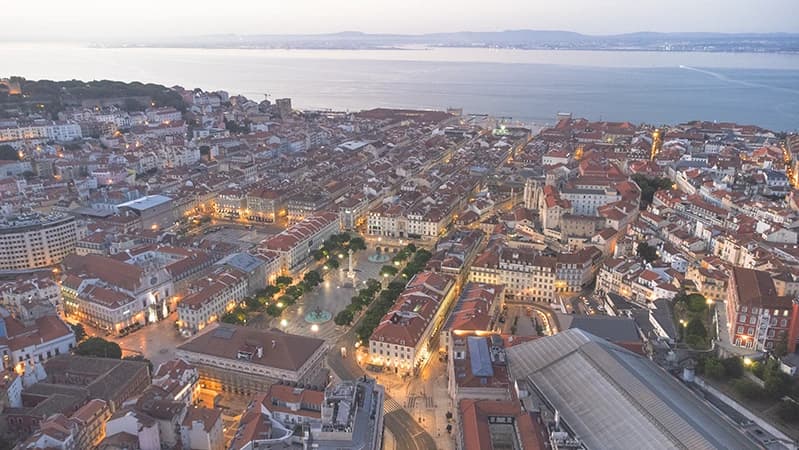 lisbon from above